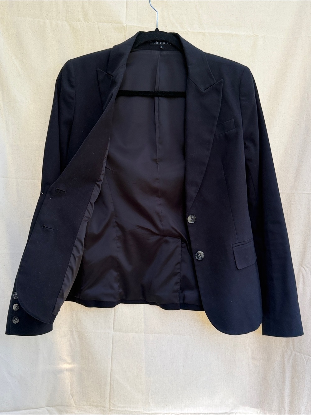 Theory Women's Black Two-Button Tailored Blazer - Picture 5 of 5